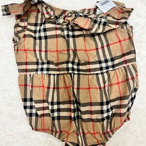 Burberry Baby Girl Bubble Romper